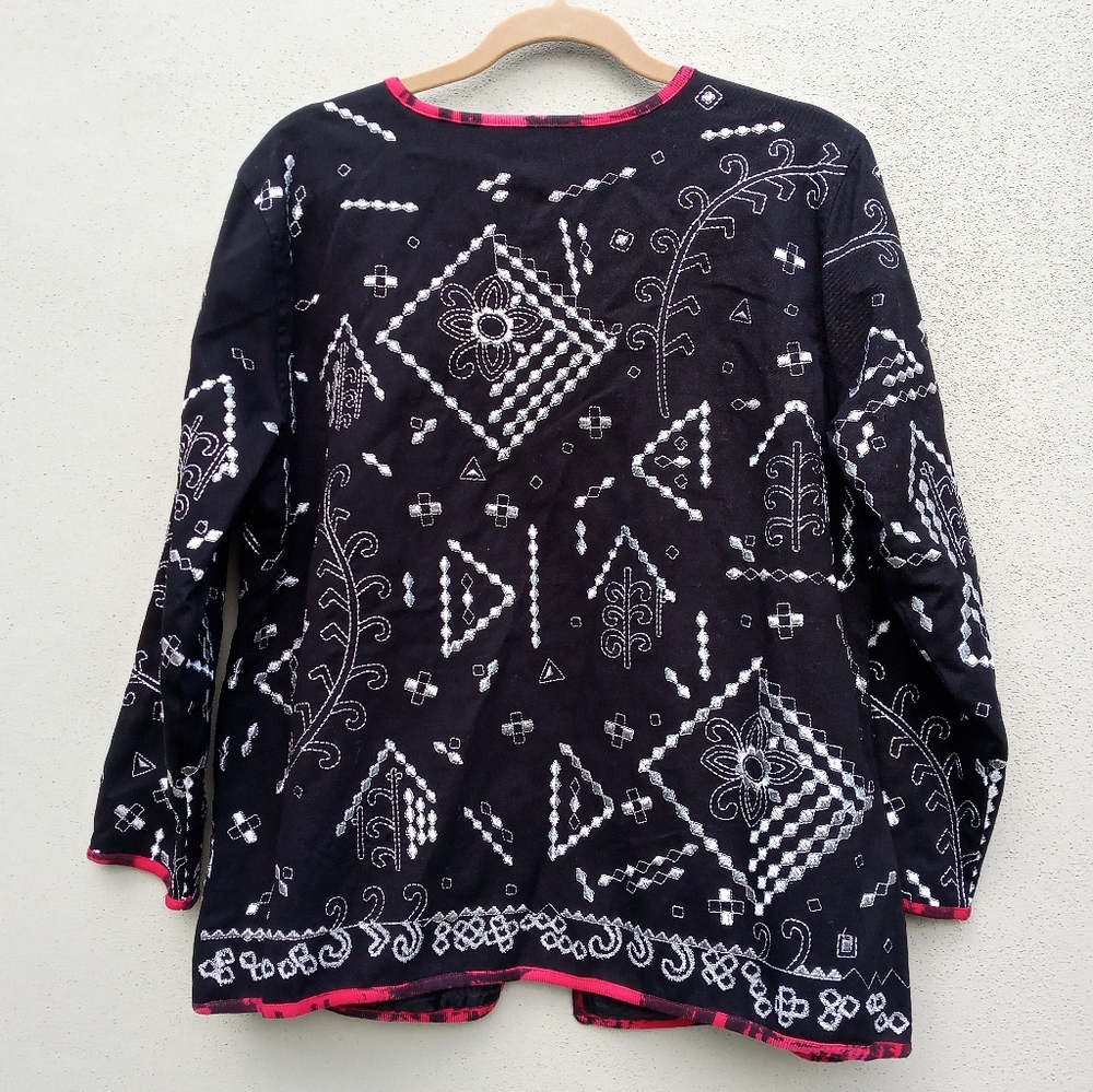 Notations Japanese Inspired Jacket Black in Medium - Picture 4 of 8